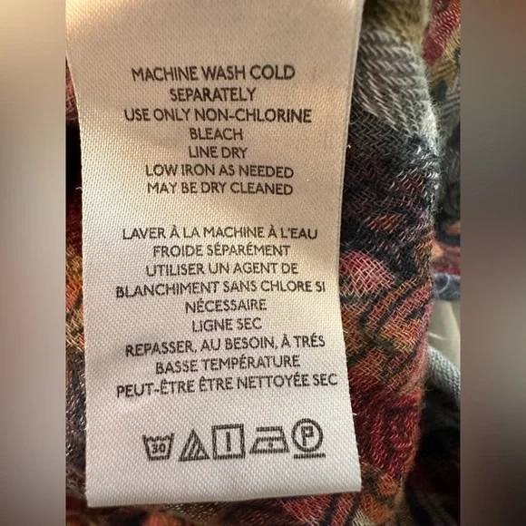 Pilcro Colorful Plaid Madras Cap Sleeve Shirt - Picture 8 of 9